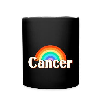 Sternzeichen Krebs - Tasse einfarbig - Schwarz - Vorne
