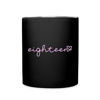 eighteen purple - Full Colour Mug - black - Front