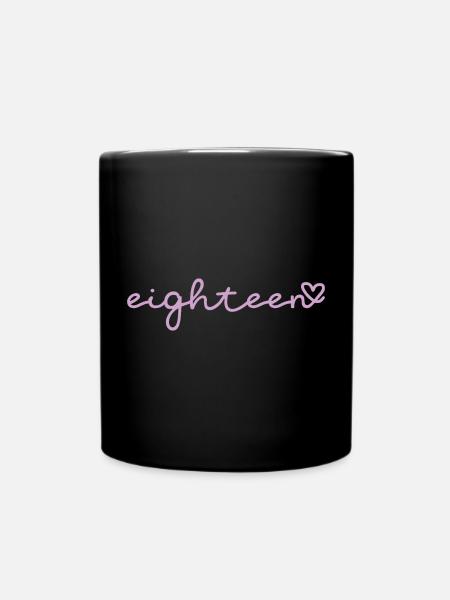 dix-huit violets - Mug uni - noir