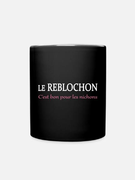 Le reblochon c'est bon - Mug uni - noir