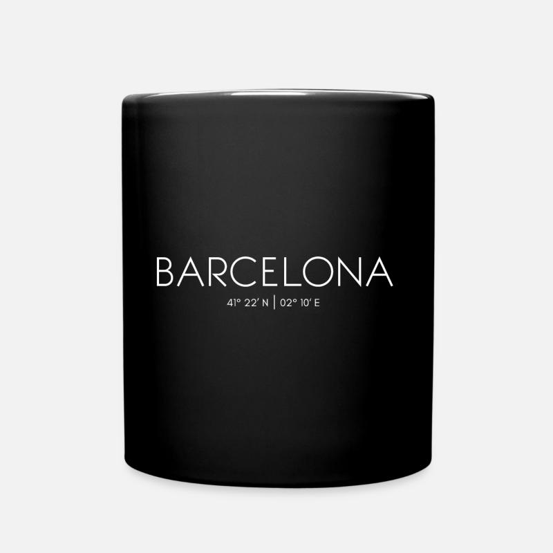 Barcelona, Katalonien, Spanien, Mittelmeer - Tasse einfarbig - Schwarz