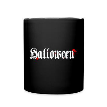 sprüche, Horror Motiv, coole Tees - Tasse einfarbig - Schwarz - Vorne