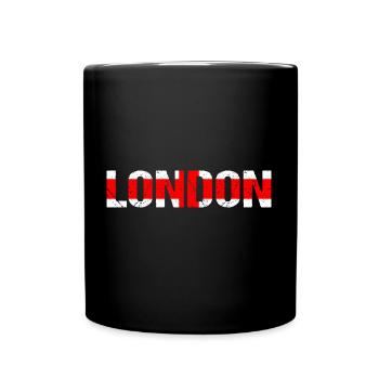 London England Flag City London - Full Colour Mug - black - Front