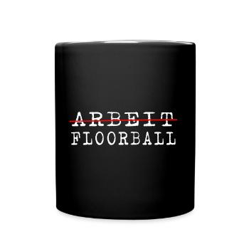 Floorball floorball "Floorball-life" - Full Colour Mug - black - Front