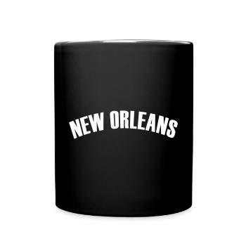 new orleans shirt - Tasse einfarbig - Schwarz - Vorne
