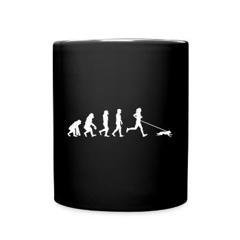Canicross Trail Running Runner Dog Sport Evolution - Tasse einfarbig - Schwarz - Vorne