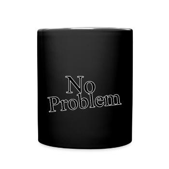 No problem - Tasse einfarbig - Schwarz - Vorne