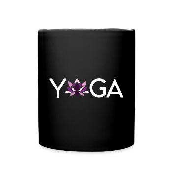 Idée cadeau de yoga - Mug uni - noir - Devant