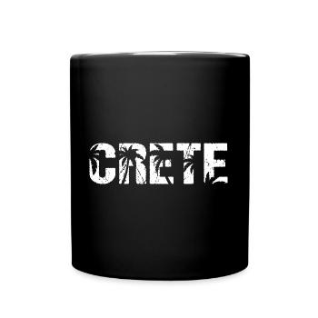 Crete Griechenland Insel Kreta - Tasse einfarbig - Schwarz - Vorne