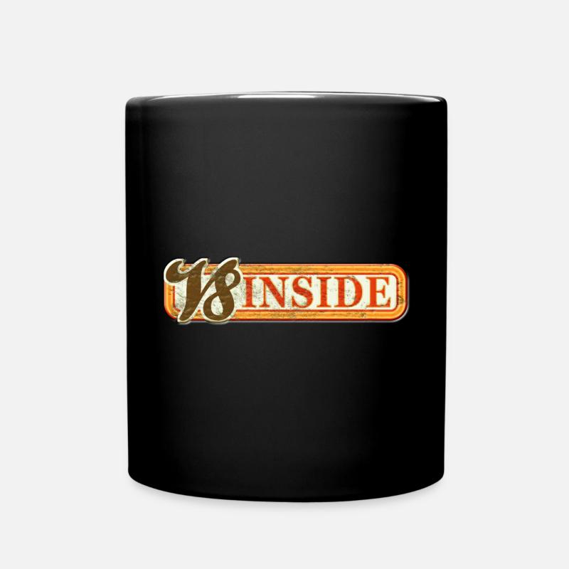 V8 Inside - Tasse einfarbig - Schwarz