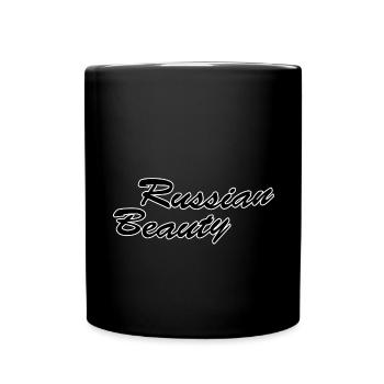 Russian beauty - Full Colour Mug - black - Front