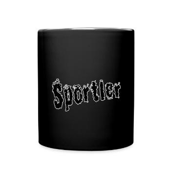 Sportler - Tasse einfarbig - Schwarz - Vorne