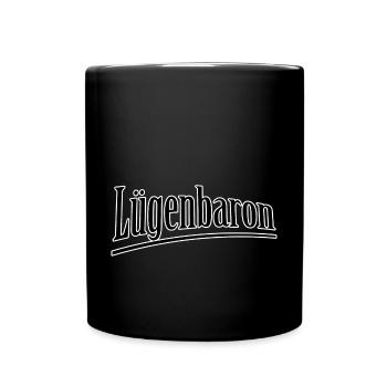 Lügenbaron - Tasse einfarbig - Schwarz - Vorne