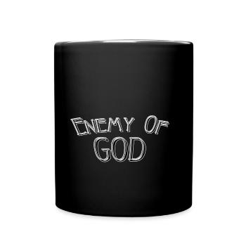 Enemy of god - Full Colour Mug - black - Front