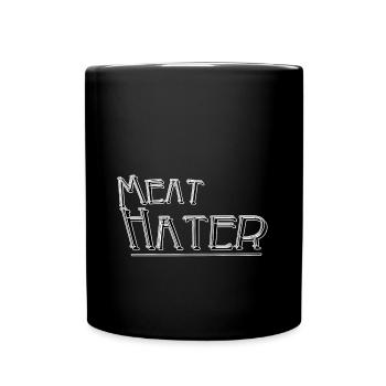 Meat hater - Full Colour Mug - black - Front