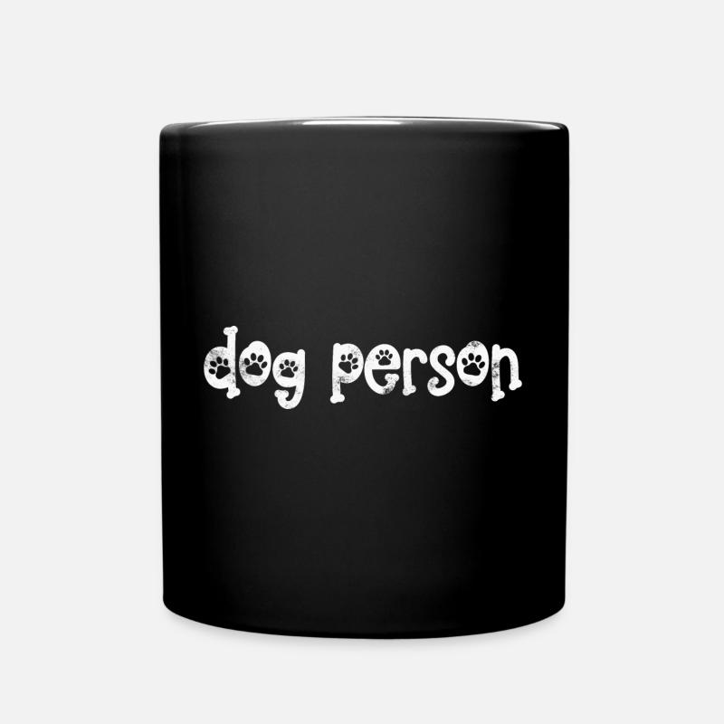 Dog person - Full Colour Mug - black
