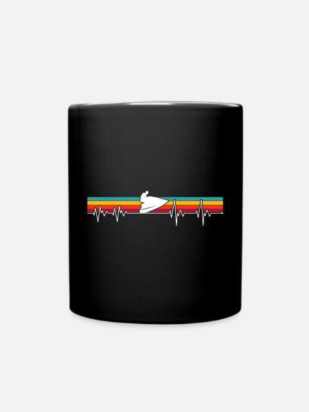Impulsion de semelle sur rayures rétro - Mug uni - noir