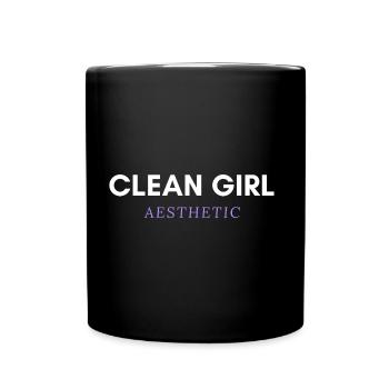 TENDANCE ESTHÉTIQUE CLEAN GIRL - Mug uni - noir - Devant