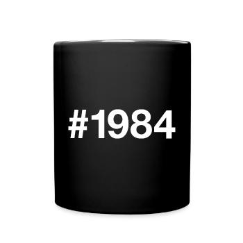1984 Hashtag 42nd Birthday 42 Years - Full Colour Mug - black - Front