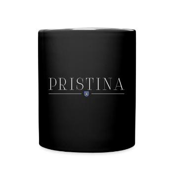 Pristina, Kosovo Stil Design T-Shirt - Tasse einfarbig - Schwarz - Vorne