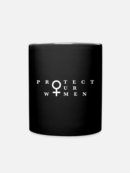 Protect Our Women - Tasse einfarbig - Schwarz