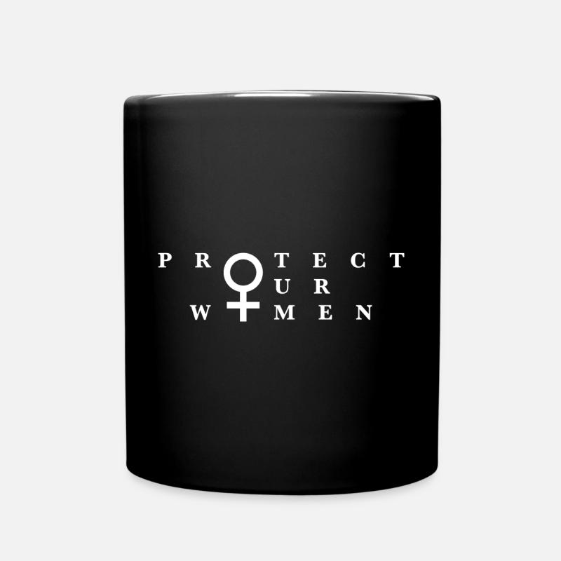 Protect Our Women - Tasse einfarbig - Schwarz