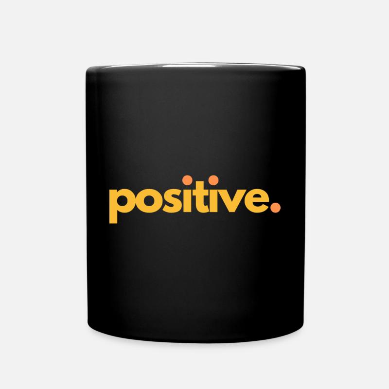 positive.04 - Tasse einfarbig - Schwarz
