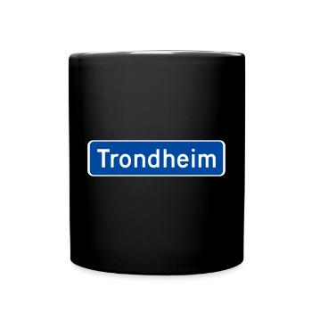 Trondheim - Mug uni - noir - Devant