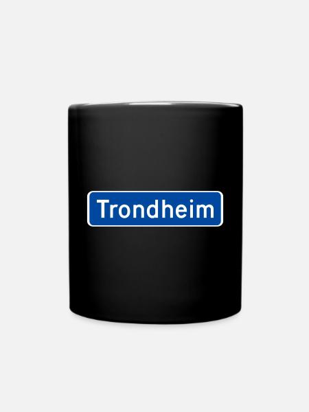 Trondheim - Mug uni - noir