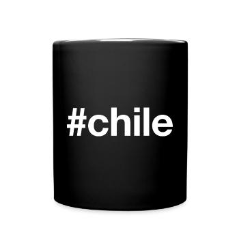 CHILE Hashtag - Tasse einfarbig - Schwarz - Vorne