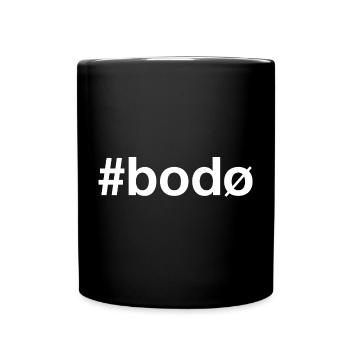 Bodø White Hashtag - Tasse einfarbig - Schwarz - Vorne