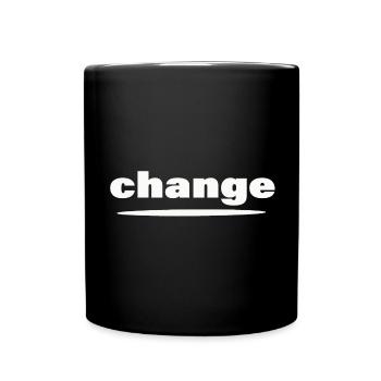 CHANGE - Tasse einfarbig - Schwarz - Vorne