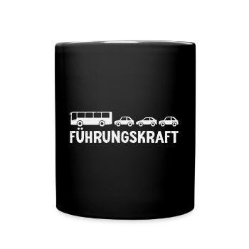 Busfahrer Linienbus Führungskraft Bus - Tasse einfarbig - Schwarz - Vorne
