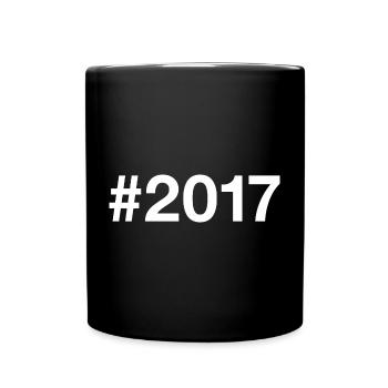 2017 Hashtag 9 Jahre 9. Geburtstag - Tasse einfarbig - Schwarz - Vorne