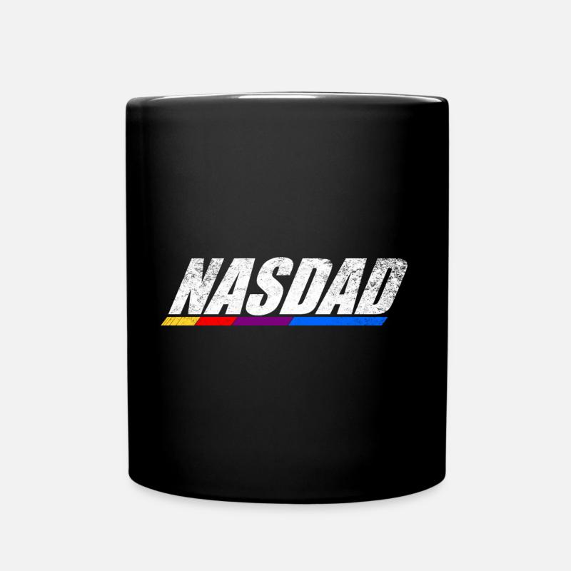 Genre de vape Rétro Logo Design Nasdad - Mug uni - noir
