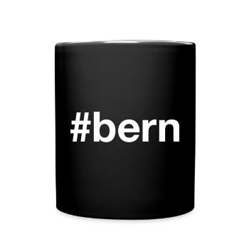 BERN Hashtag Switzerland Schweiz - Full Colour Mug - black - Front