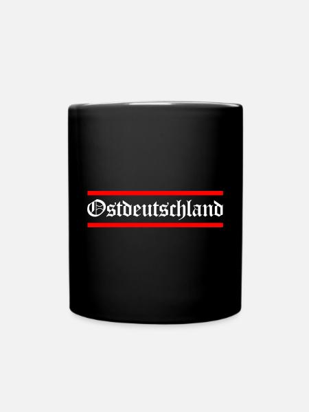 Ostdeutschland DDR Ossi Osten - Tasse einfarbig - Schwarz