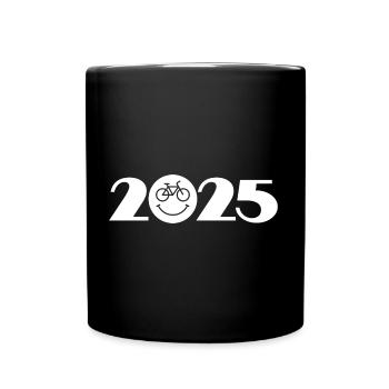 Tour à vélo 2025, VTT 2025, Vélo 2025 - Mug uni - noir - Devant