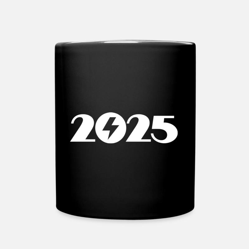 Hochspannung 2025, Elektriker 2025 - Tasse einfarbig - Schwarz