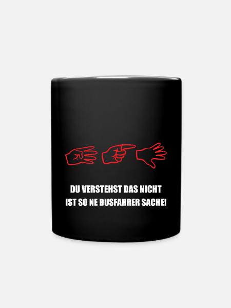 Busfahrer T-Shirt - 415 Busfahrer Gruß für Fahrer - Tasse einfarbig - Schwarz