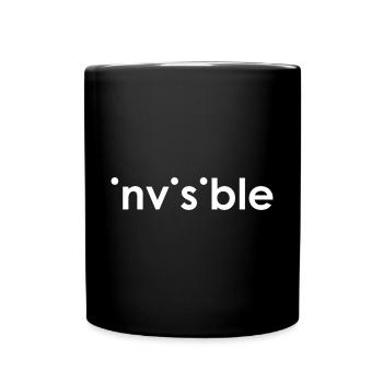 Invisible Klassik | Cooles Streetwear-Typo-Design - Tasse einfarbig - Schwarz - Vorne