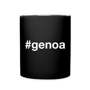 Genoa White Hashtag - Full Colour Mug - black - Front