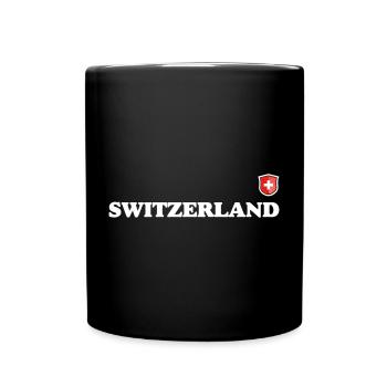 Suisse - Mug uni - noir - Devant