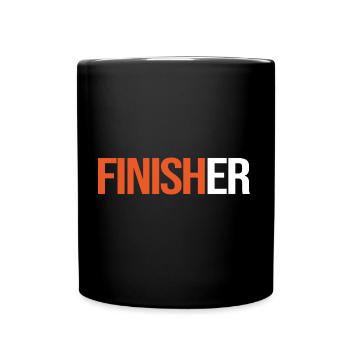 Finisher Sports T-shirt to customize - Full Colour Mug - black - Front