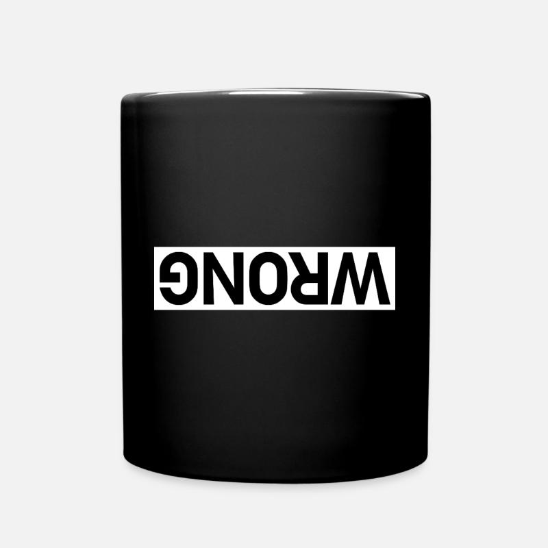 Wrong V2 White and Black by Falsches Design - Tasse einfarbig - Schwarz