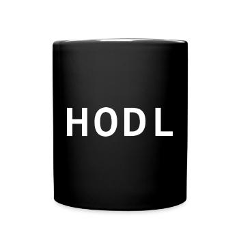HODL, small, white - Tasse einfarbig - Schwarz - Vorne