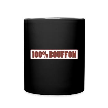 100% BOUFFON - Mug uni - noir - Devant