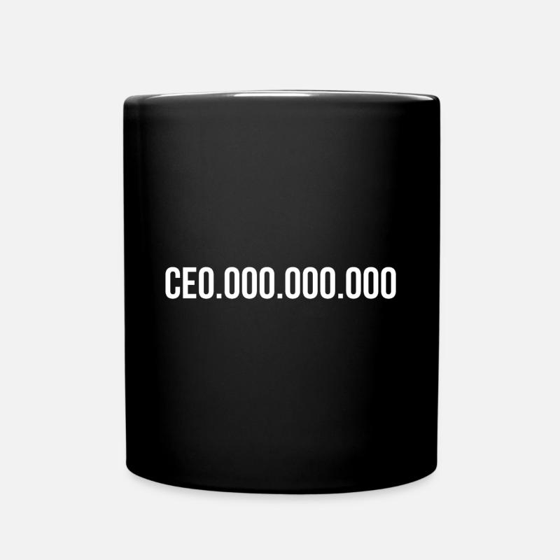 CEO Motiv - Tasse einfarbig - Schwarz