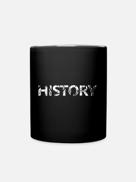 History - Tasse einfarbig - Schwarz