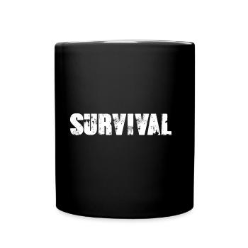Survival - Full Colour Mug - black - Front